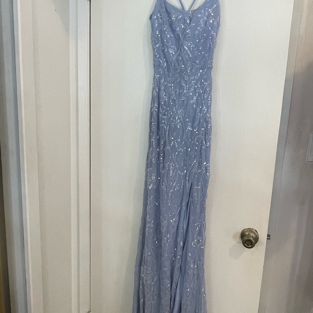 WINDSOR - Andrea cutout slit mermaid sequin formal dress